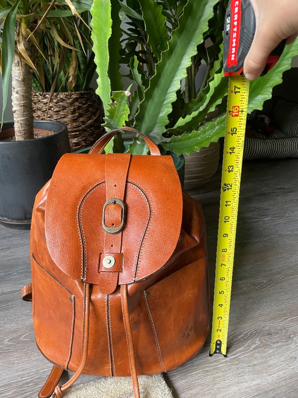 Leather backpack - Picture 2 of 5
